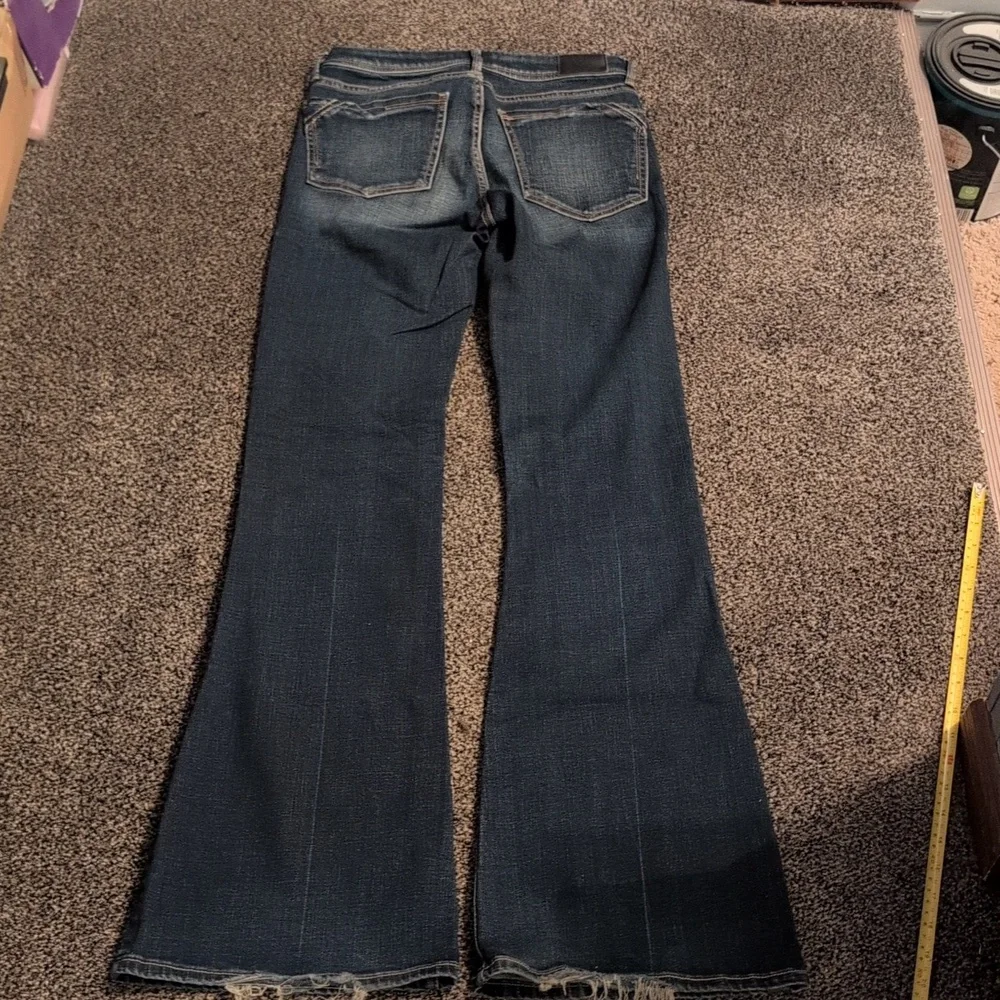 Buckle Black Blue Denim Flare Jeans 25x34 - Picture 6 of 14